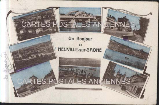 Cartes postales anciennes > CARTES POSTALES > carte postale ancienne > cartes-postales-ancienne.com Auvergne rhone alpes Rhone Neuville Sur Saone