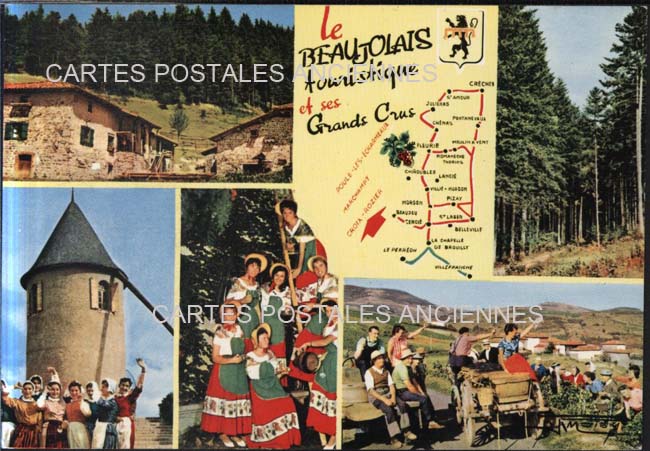 Cartes postales anciennes > CARTES POSTALES > carte postale ancienne > cartes-postales-ancienne.com Auvergne rhone alpes Rhone Beaujeu