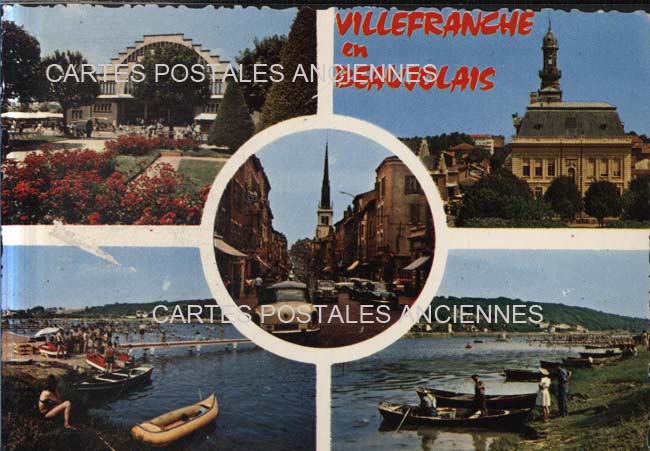 Cartes postales anciennes > CARTES POSTALES > carte postale ancienne > cartes-postales-ancienne.com Auvergne rhone alpes Rhone Villefranche Sur Saone