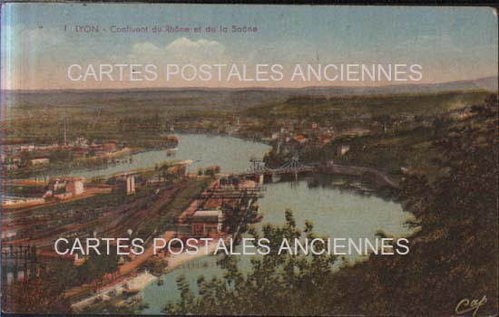 Cartes postales anciennes > CARTES POSTALES > carte postale ancienne > cartes-postales-ancienne.com Auvergne rhone alpes Rhone Lyon