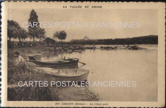 Cartes postales anciennes > CARTES POSTALES > carte postale ancienne > cartes-postales-ancienne.com Auvergne rhone alpes Rhone Grigny