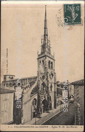 Cartes postales anciennes > CARTES POSTALES > carte postale ancienne > cartes-postales-ancienne.com Auvergne rhone alpes Rhone Villefranche Sur Saone