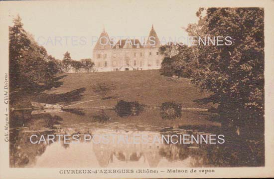 Cartes postales anciennes > CARTES POSTALES > carte postale ancienne > cartes-postales-ancienne.com Auvergne rhone alpes Rhone Civrieux D Azergues