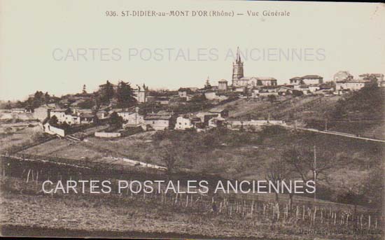 Cartes postales anciennes > CARTES POSTALES > carte postale ancienne > cartes-postales-ancienne.com Auvergne rhone alpes Rhone Saint Didier Au Mont D Or