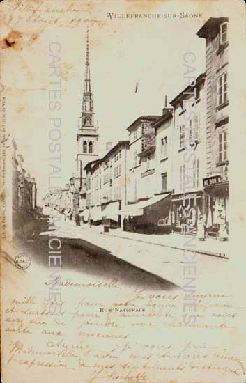 Cartes postales anciennes > CARTES POSTALES > carte postale ancienne > cartes-postales-ancienne.com Auvergne rhone alpes Rhone Villefranche Sur Saone