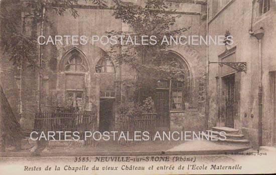 Cartes postales anciennes > CARTES POSTALES > carte postale ancienne > cartes-postales-ancienne.com Auvergne rhone alpes Rhone Neuville Sur Saone