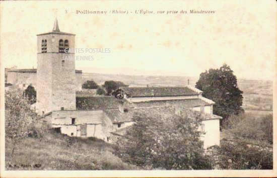 Cartes postales anciennes > CARTES POSTALES > carte postale ancienne > cartes-postales-ancienne.com Auvergne rhone alpes Rhone Pollionnay