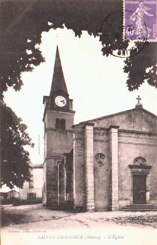 Cartes postales anciennes > CARTES POSTALES > carte postale ancienne > cartes-postales-ancienne.com Auvergne rhone alpes Rhone Sainte Consorce