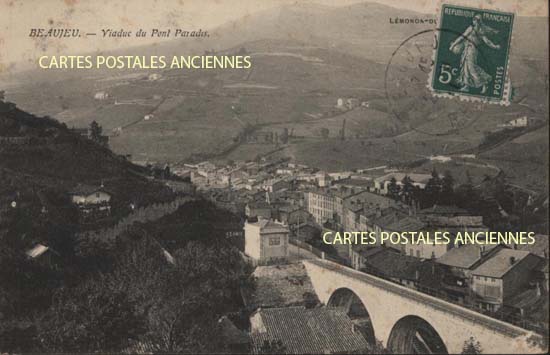 Cartes postales anciennes > CARTES POSTALES > carte postale ancienne > cartes-postales-ancienne.com Auvergne rhone alpes Rhone Beaujeu