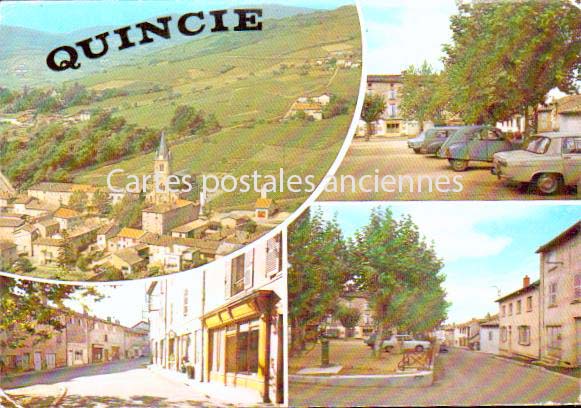 Cartes postales anciennes > CARTES POSTALES > carte postale ancienne > cartes-postales-ancienne.com Auvergne rhone alpes Rhone Quincie En Beaujolais
