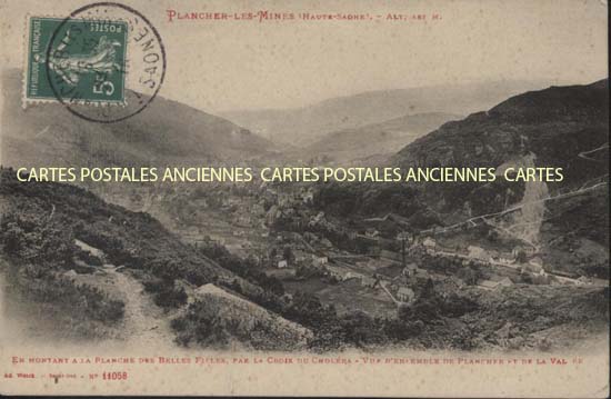 Cartes postales anciennes > CARTES POSTALES > carte postale ancienne > cartes-postales-ancienne.com Bourgogne franche comte Plancher Les Mines