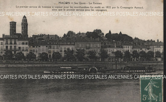 Cartes postales anciennes > CARTES POSTALES > carte postale ancienne > cartes-postales-ancienne.com Bourgogne franche comte Saone et loire Macon