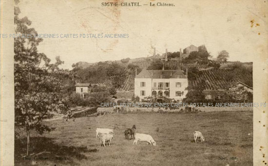 Cartes postales anciennes > CARTES POSTALES > carte postale ancienne > cartes-postales-ancienne.com Bourgogne franche comte Saone et loire Sigy Le Chatel