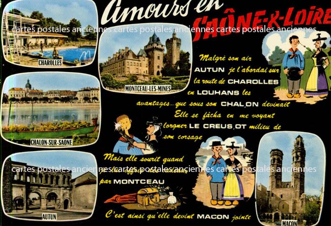 Cartes postales anciennes > CARTES POSTALES > carte postale ancienne > cartes-postales-ancienne.com Bourgogne franche comte Saone et loire Montceau Les Mines