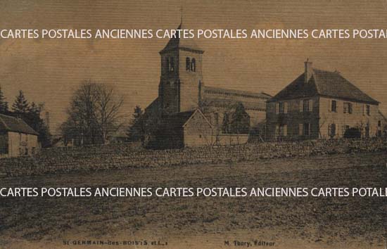 Cartes postales anciennes > CARTES POSTALES > carte postale ancienne > cartes-postales-ancienne.com Bourgogne franche comte Saone et loire Saint Germain Du Bois