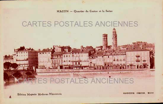 Cartes postales anciennes > CARTES POSTALES > carte postale ancienne > cartes-postales-ancienne.com Bourgogne franche comte Saone et loire Macon
