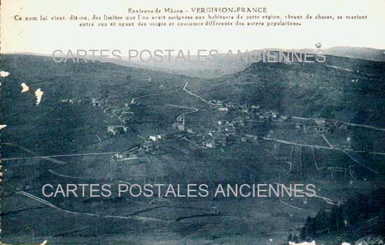 Cartes postales anciennes > CARTES POSTALES > carte postale ancienne > cartes-postales-ancienne.com Bourgogne franche comte Saone et loire Vergisson