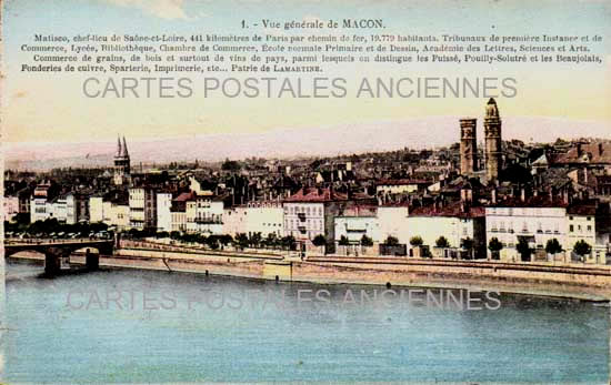 Cartes postales anciennes > CARTES POSTALES > carte postale ancienne > cartes-postales-ancienne.com Bourgogne franche comte Saone et loire Macon