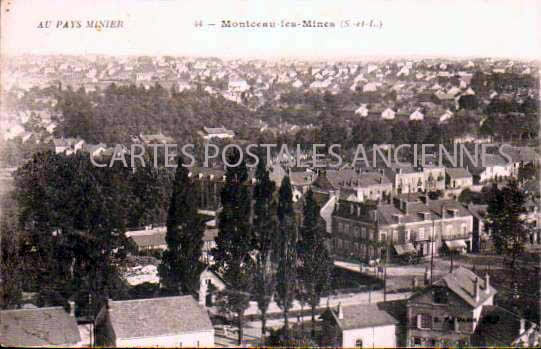 Cartes postales anciennes > CARTES POSTALES > carte postale ancienne > cartes-postales-ancienne.com Bourgogne franche comte Saone et loire Montceau Les Mines