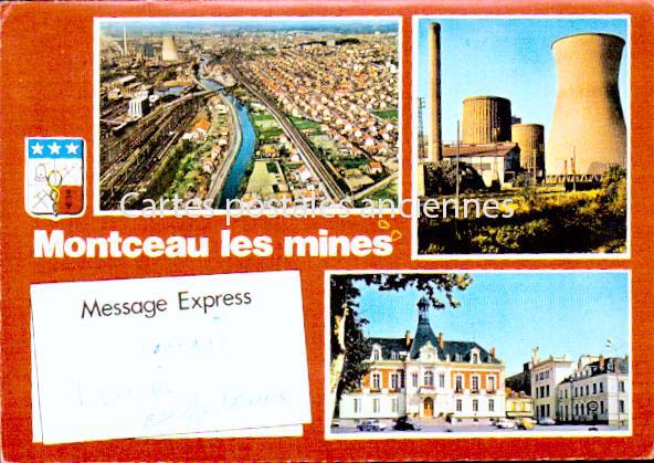 Cartes postales anciennes > CARTES POSTALES > carte postale ancienne > cartes-postales-ancienne.com Bourgogne franche comte Saone et loire Montceau Les Mines