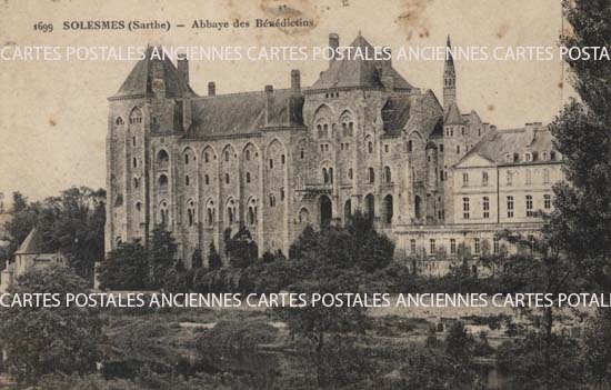 Cartes postales anciennes > CARTES POSTALES > carte postale ancienne > cartes-postales-ancienne.com Pays de la loire Sarthe Solesmes
