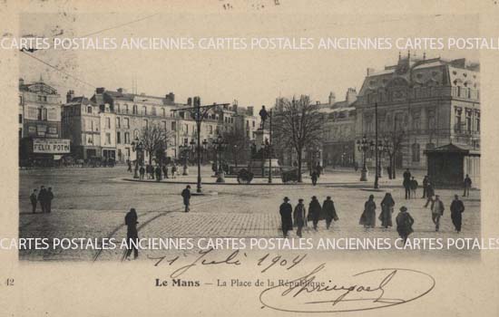 Cartes postales anciennes > CARTES POSTALES > carte postale ancienne > cartes-postales-ancienne.com Pays de la loire Sarthe Le Mans