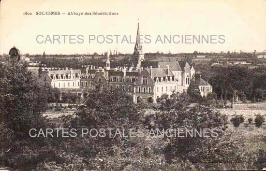 Cartes postales anciennes > CARTES POSTALES > carte postale ancienne > cartes-postales-ancienne.com Pays de la loire Sarthe Solesmes