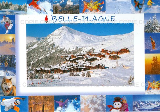 Cartes postales anciennes > CARTES POSTALES > carte postale ancienne > cartes-postales-ancienne.com Auvergne rhone alpes Savoie La Plagne