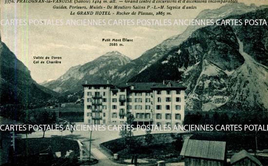 Cartes postales anciennes > CARTES POSTALES > carte postale ancienne > cartes-postales-ancienne.com Auvergne rhone alpes Savoie Pralognan La Vanoise