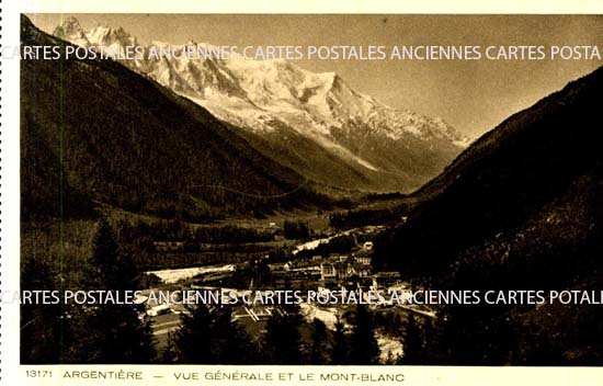 Cartes postales anciennes > CARTES POSTALES > carte postale ancienne > cartes-postales-ancienne.com Auvergne rhone alpes Haute savoie Argentiere