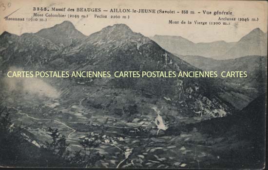 Cartes postales anciennes > CARTES POSTALES > carte postale ancienne > cartes-postales-ancienne.com Auvergne rhone alpes Savoie Aillon Le Jeune