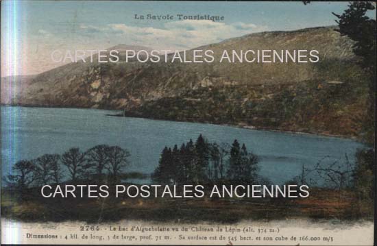 Cartes postales anciennes > CARTES POSTALES > carte postale ancienne > cartes-postales-ancienne.com Auvergne rhone alpes Savoie Aiguebelette Le Lac