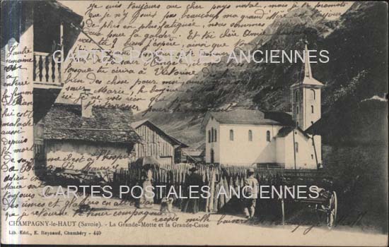 Cartes postales anciennes > CARTES POSTALES > carte postale ancienne > cartes-postales-ancienne.com Auvergne rhone alpes Savoie Champagny En Vanoise