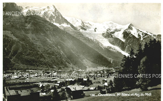 Cartes postales anciennes > CARTES POSTALES > carte postale ancienne > cartes-postales-ancienne.com Auvergne rhone alpes Haute savoie Chamonix Mont Blanc