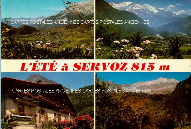 Cartes postales anciennes > CARTES POSTALES > carte postale ancienne > cartes-postales-ancienne.com Haute savoie  Servoz