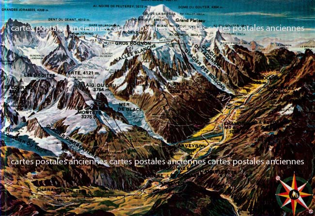 Cartes postales anciennes > CARTES POSTALES > carte postale ancienne > cartes-postales-ancienne.com Haute savoie  Chamonix Mont Blanc