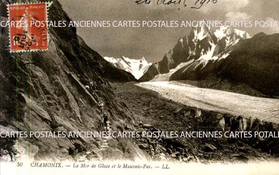 Cartes postales anciennes > CARTES POSTALES > carte postale ancienne > cartes-postales-ancienne.com Auvergne rhone alpes Haute savoie Chamonix Mont Blanc