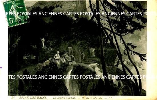 Cartes postales anciennes > CARTES POSTALES > carte postale ancienne > cartes-postales-ancienne.com Auvergne rhone alpes Haute savoie Evian Les Bains