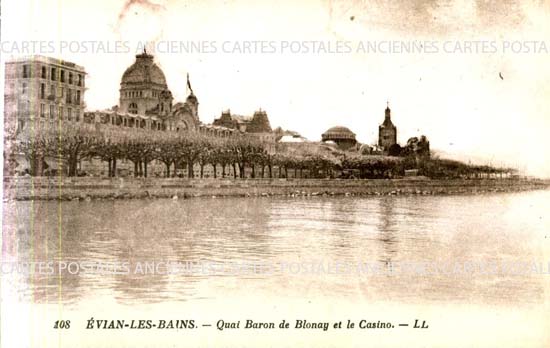 Cartes postales anciennes > CARTES POSTALES > carte postale ancienne > cartes-postales-ancienne.com Haute savoie  Evian Les Bains