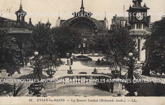Cartes postales anciennes > CARTES POSTALES > carte postale ancienne > cartes-postales-ancienne.com Haute savoie  Evian Les Bains