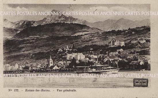 Cartes postales anciennes > CARTES POSTALES > carte postale ancienne > cartes-postales-ancienne.com Haute savoie  Evian Les Bains