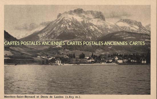 Cartes postales anciennes > CARTES POSTALES > carte postale ancienne > cartes-postales-ancienne.com Auvergne rhone alpes Haute savoie Menthon Saint Bernard