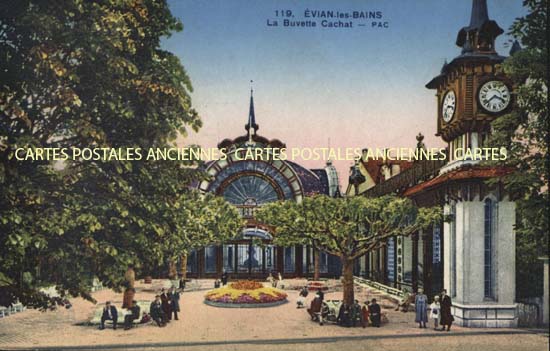 Cartes postales anciennes > CARTES POSTALES > carte postale ancienne > cartes-postales-ancienne.com Haute savoie  Evian Les Bains