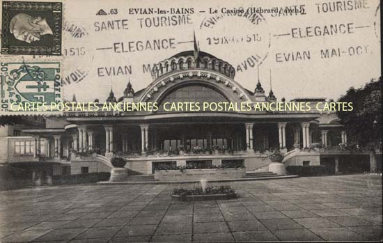 Cartes postales anciennes > CARTES POSTALES > carte postale ancienne > cartes-postales-ancienne.com Haute savoie  Evian Les Bains