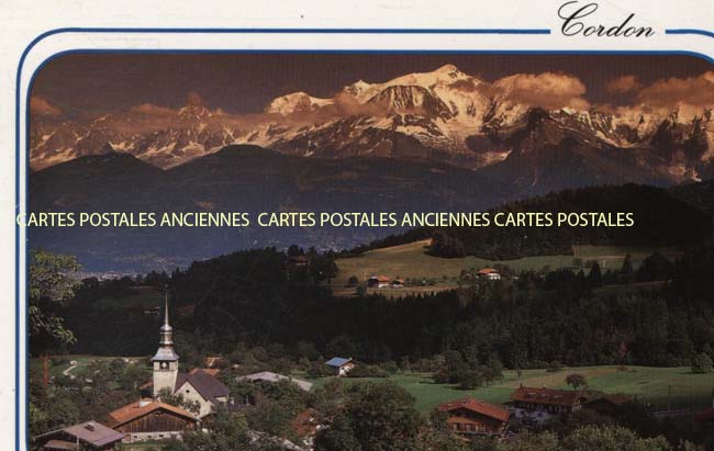 Cartes postales anciennes > CARTES POSTALES > carte postale ancienne > cartes-postales-ancienne.com Auvergne rhone alpes Haute savoie Cordon