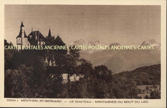 Cartes postales anciennes > CARTES POSTALES > carte postale ancienne > cartes-postales-ancienne.com Auvergne rhone alpes Haute savoie Menthon Saint Bernard