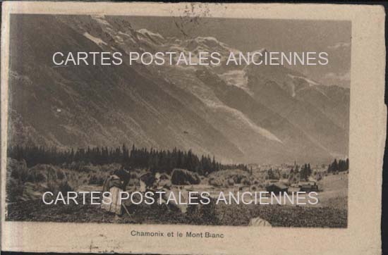 Cartes postales anciennes > CARTES POSTALES > carte postale ancienne > cartes-postales-ancienne.com Auvergne rhone alpes Haute savoie Chamonix Mont Blanc