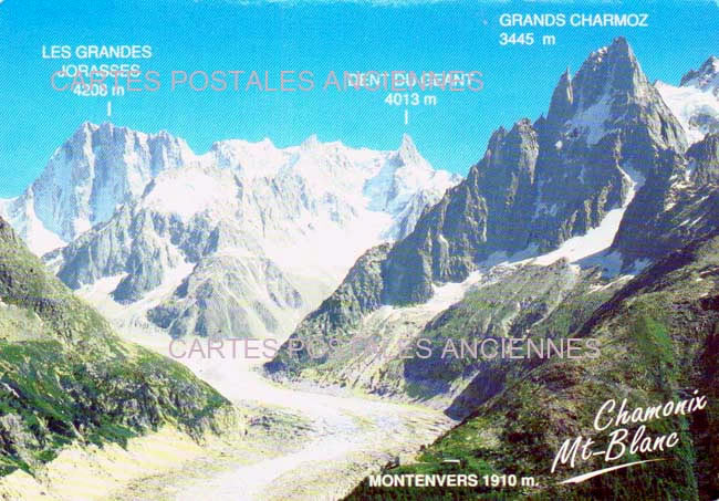 Cartes postales anciennes > CARTES POSTALES > carte postale ancienne > cartes-postales-ancienne.com Auvergne rhone alpes Haute savoie Chamonix Mont Blanc