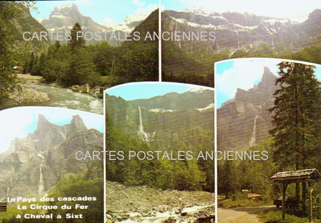 Cartes postales anciennes > CARTES POSTALES > carte postale ancienne > cartes-postales-ancienne.com Auvergne rhone alpes Haute savoie Sixt Fer A Cheval