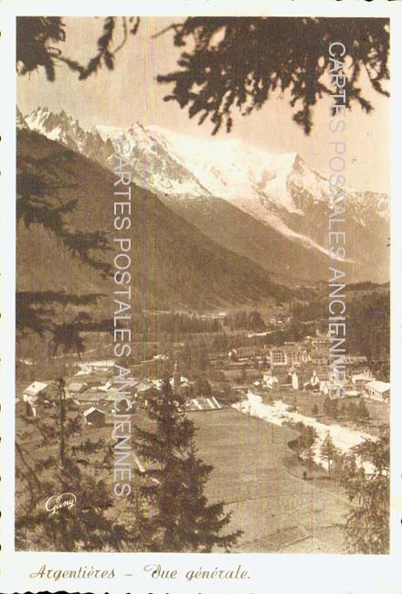 Cartes postales anciennes > CARTES POSTALES > carte postale ancienne > cartes-postales-ancienne.com Auvergne rhone alpes Haute savoie Argentiere